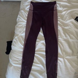 purple alyson felix + athleta leggings